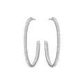VI Pierced Hoop Earrings